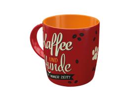 Pfotenschild Keramik-Tasse "Kaffee und Hunde" 2