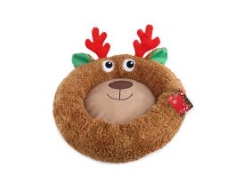 AFP Weihnachts-Kuschel-Bett für kleine Hunde Rentier 2