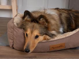 Scruffs Cosy Box Bed für Hunde Karamell 2