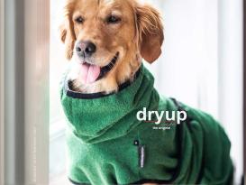 Dryup Cape Hundebademantel dark green 2