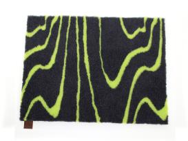 B-Ware Original Vetbed Isobed SL Wave anthrazit/lime 75 x 50 cm 2