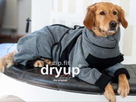 Dryup Body zip.fit Hundebademantel anthrazit XXL / 74 cm 2
