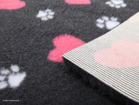 Original Vetbed Isobed SL anthrazit hearts & paws 75 x 50 cm 2