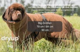 Dryup Cape Hundebademantel BIG braun 3XL, 84cm 2