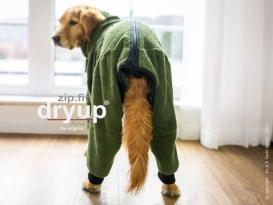 Dryup Body zip.fit Hundebademantel moos XXL / 74 cm 2