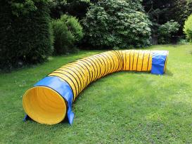 Hunde Profi Agility Tunnel FCI gelb 5 Meter B-Ware 2