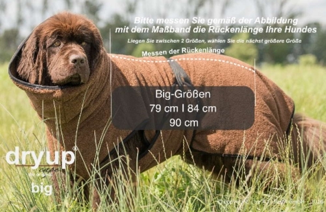Dryup Cape Hundebademantel BIG braun