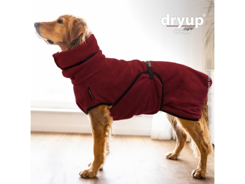 Dryup Cape Hundebademantel bordeaux S