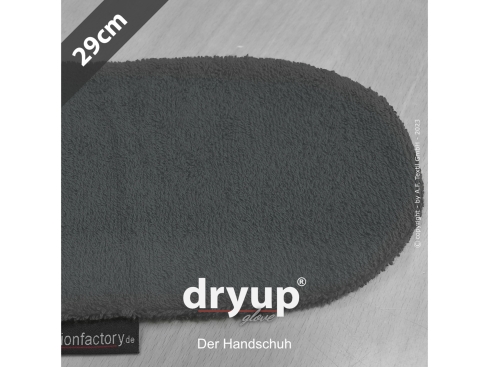 Dryup Glove Frotteehandschuh für Hunde anthrazit