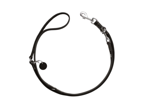 Hunter Aalborg verstellbare Führleine schwarz 13 mm