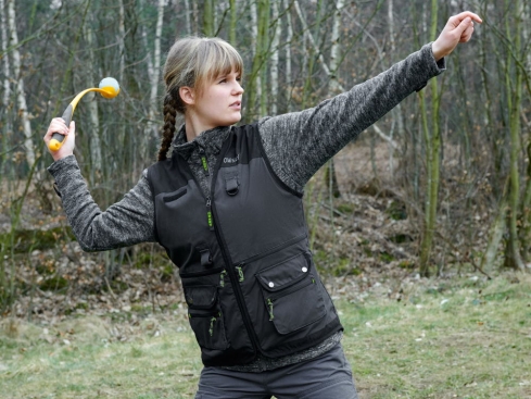 Owney Dog Sport Weste Profi Damen anthrazit/green