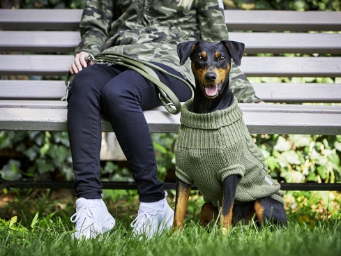 Wolters Zopf Strickpullover olive