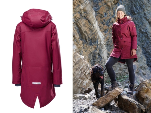 Owney Comoda Damen-Winterparka bordeaux