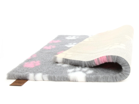 Original Vetbed Isobed SL grau mit pinken Pfoten