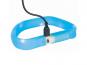 Flash Leuchtband USB blau für langhaarige Hunde 2