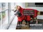 Warmover Fleece Cape Mini für Hunde red fire 2