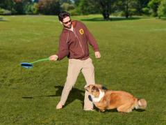 Fetchbee Frisbee für Hunde mit Wurfarm blau 3
