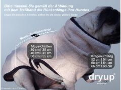 Dryup Cape Hundebademantel Mops spezial sand 3