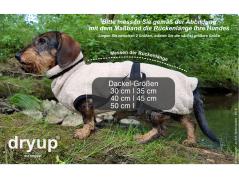 Dryup Cape Hundebademantel Dackel spezial sand 3