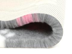 Original Vetbed Isobed SL grau mit rosa Pfoten 100 x 75 cm 3
