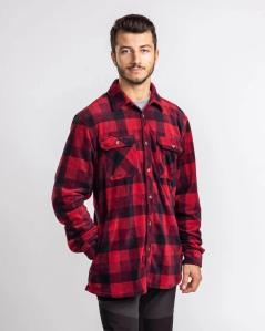 Pinewood Finnveden Canada Holzfäller-Fleecehemd Red/Black 3