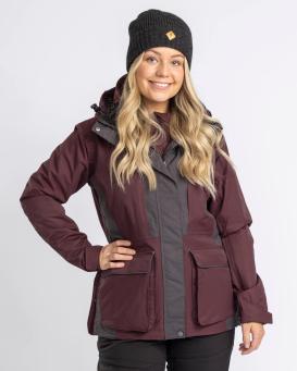 Pinewood® Dog Sports 2.0 Damen Jacke Earth Plum/Dark Anthrazit -S- 3
