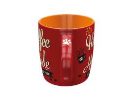 Pfotenschild Keramik-Tasse "Kaffee und Hunde" 3