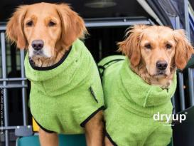 Dryup Cape Hundebademantel kiwi M 3