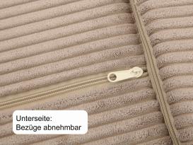 Relaxoo Viscobett Cord Hundebett Beige 3