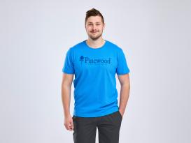 Pinewood Outdoor Life Herren-T-Shirt Light Galaxy Blue 3