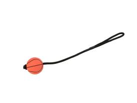 Sportball am Seil aus Moosgummi für Hunde 3