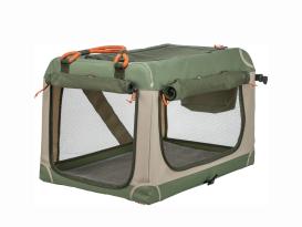 Faltbare Hundebox Comfy olivgrün/beige 3