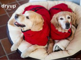 Dryup Cape Hundebademantel red pepper XS 3