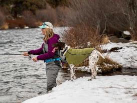 Ruffwear® Climate Changer™ Fleece Jacke cedar green 3