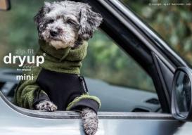 Dryup Body zip.fit Mini Hundebademantel moos 35 cm 3