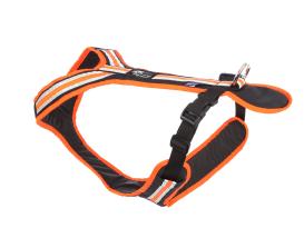 Weltmeisters Dogsport Safety Zug- und Führgeschirr für Hunde schwarz/orange M 3