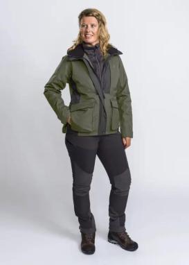 Pinewood® Dog Sports 2.0 Damen Jacke moosgrün/schwarz -S- 3