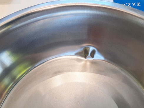 B-Ware Napfset 2 x 2,8 l Edelstahlnäpfe mit Halterung