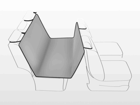 Auto-Schondecke für die Rückbank