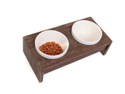 Wolters Gohan Doppelnapf dunkelbraun