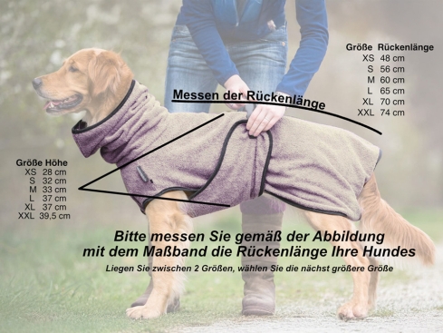 Dryup Cape Hundebademantel braun