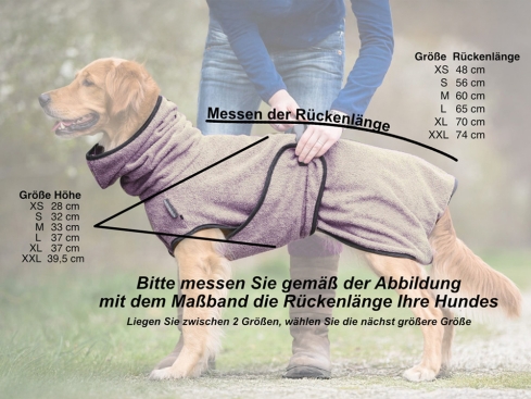 Dryup Cape Hundebademantel dark green