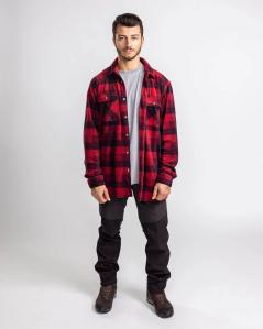 Pinewood Finnveden Canada Holzfäller-Fleecehemd Red/Black 4