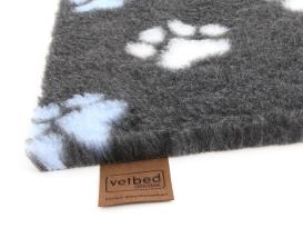 B-Ware Original Vetbed Isobed SL dunkelgrau mit blauen Pfoten 75 x 50 cm 4