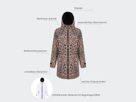 Paikka Visibility Damen Regenmantel Leo reflektierend L-XL 4
