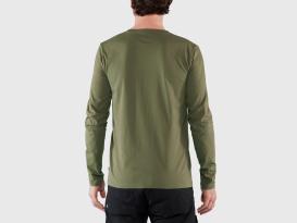 Fjällräven Forever Nature Badge Herren Longshirt caper green 4