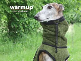 Warmup Cape Pro Windhund Hundemantel & Bademantel pine green 4