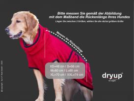 Dryup Cape Hundebademantel red pepper XS 4