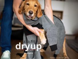 Dryup Body zip.fit Hundebademantel anthrazit XXL / 74 cm 4