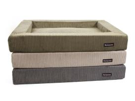 Relaxoo Viscobett Cord Hundebett Stonegrey 4